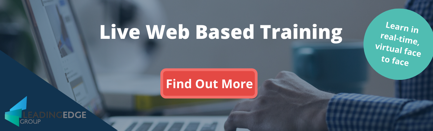 Benefits of Live Web-Based Training - Leading Edge