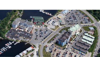 Aerial view of Gravenhurst